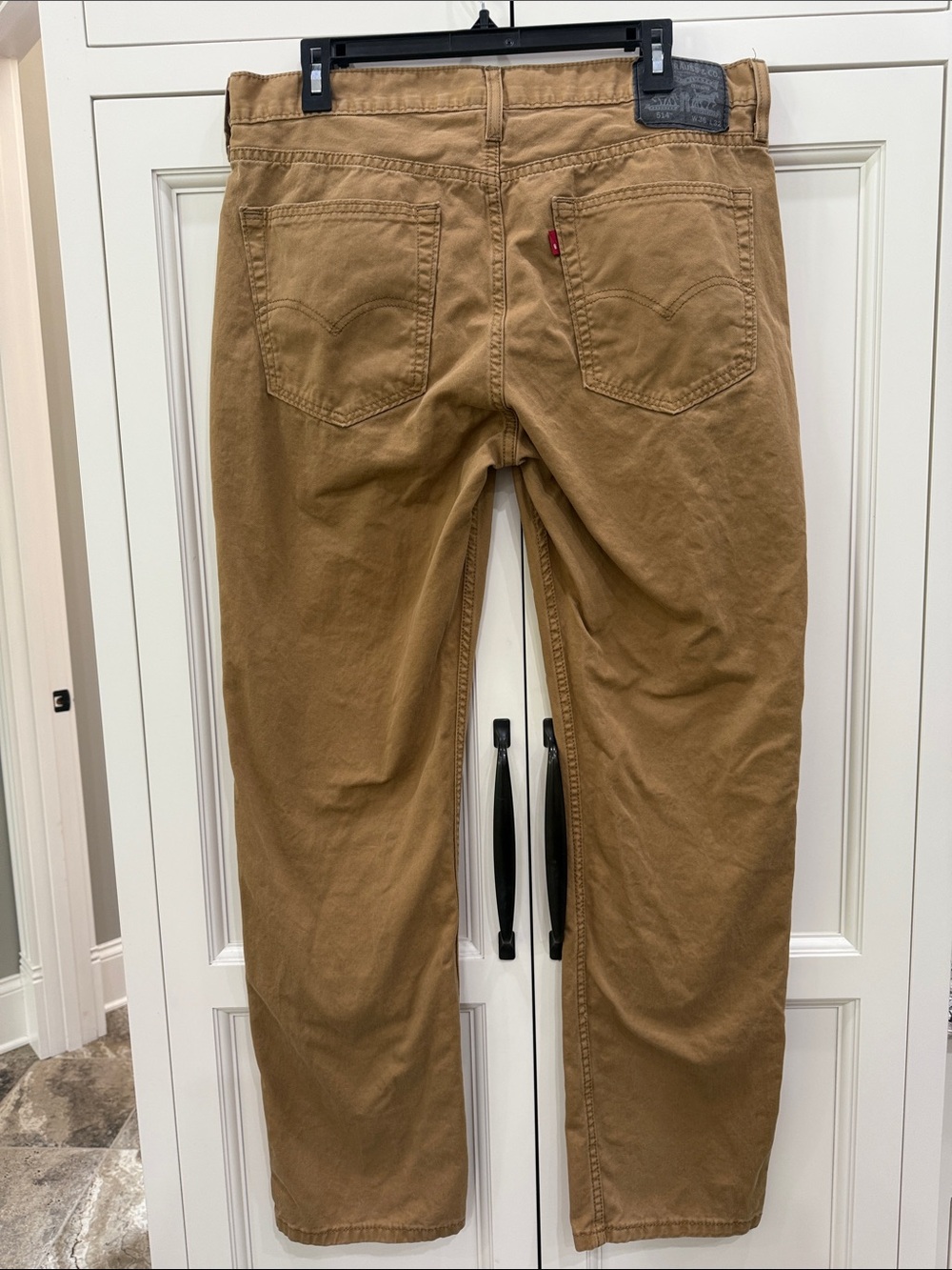 Levi's 514 Jeans Mens 36x32 Straight Fit Mustard Tan Denim Workwear Streetwear